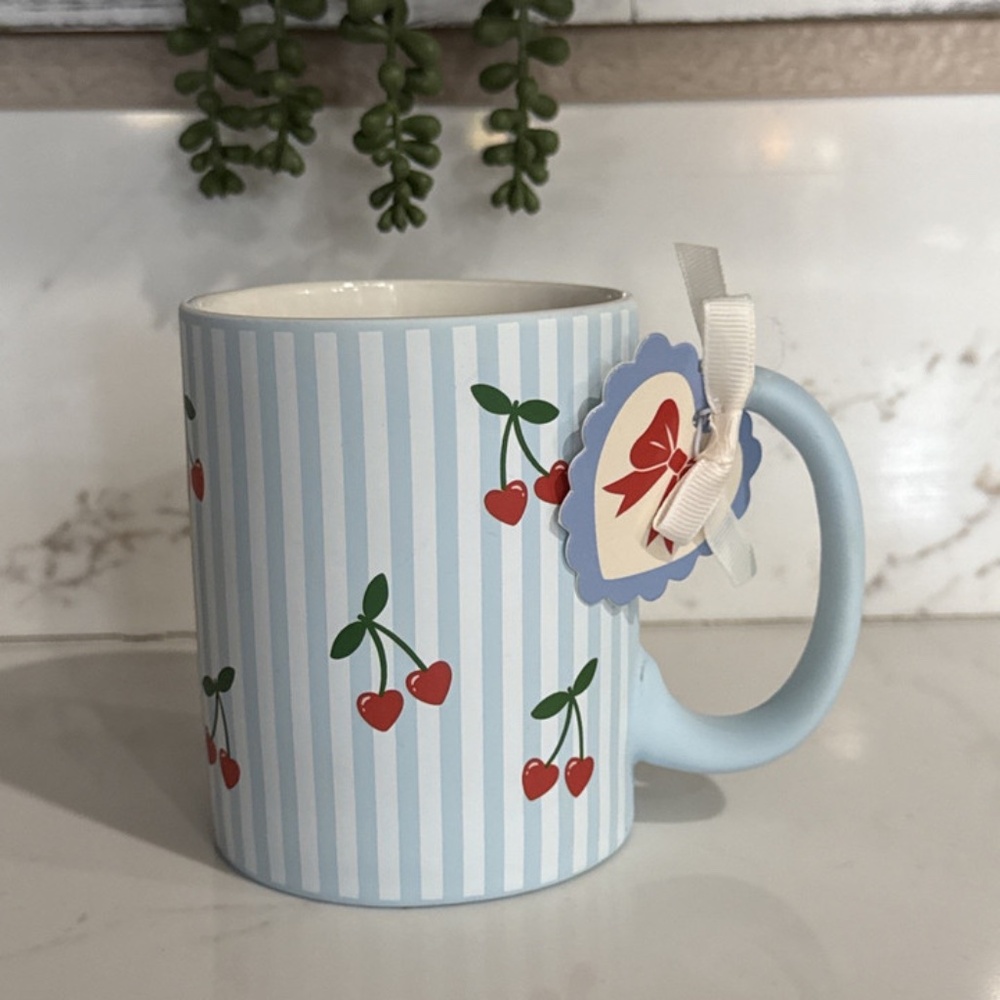 Cherry Hearts Soft Touch Coffee Mug from Sunday Morning